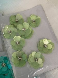 5 Colora Sequin Flower Embellishments