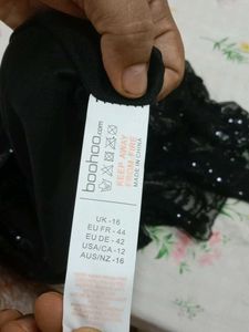 Boohoo Black Sequin Embellished Dress