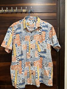 Print Over Size Shirt