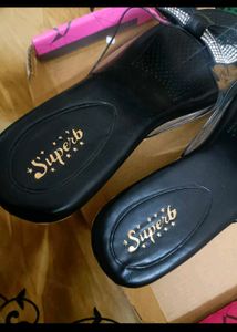 New Without Tag Black Party Wedges In 6 Size