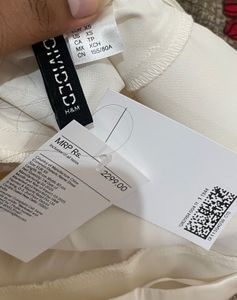 H&amp;M Silk White Dress