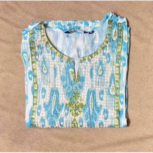 Blue Printed Kurta