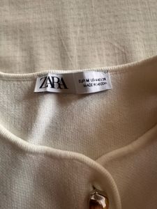 Zara White Knit Vest Top