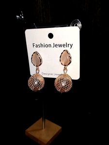 Korean Studds And Stone Earrings