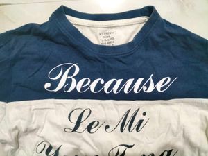 Kids Blue & White Graphic Tee