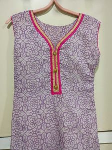 Two-Piece Lavender Kurti Patiala Set 💜🪻