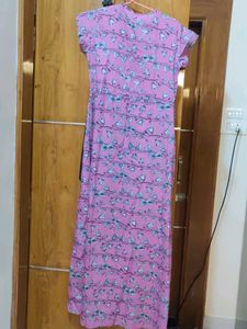 Pink Floral party wear gown
