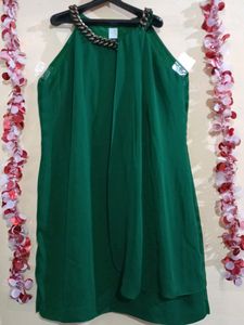 Flawless One-Piece Green Dress