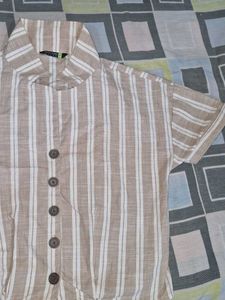 Striped Casual Shirt (Tokyo Talkies) M