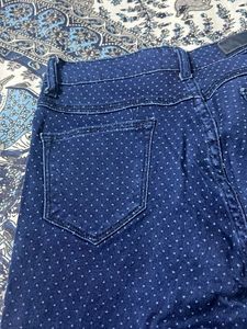Kraus Polka Dot Skinny Jeans Y2K, Coquette, Pinter