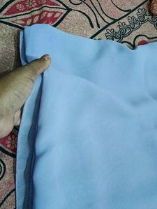 Plain Lavender Colour Saree