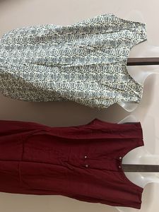 Set of Two Sleeveless Kurtis