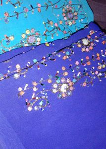 Blue Embellished Dress
