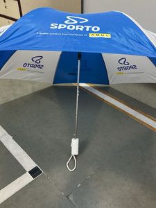 Blue &amp; White Umbrella