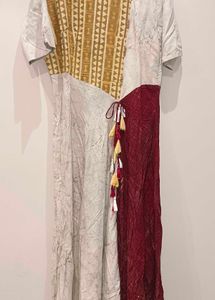 Long Multi Colour Cotton Dress