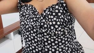 Daisy Print Mini Dress