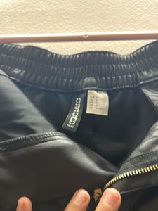 h&amp;m leather pants