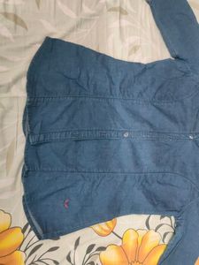 Denim Stretchable Shirt S Size
