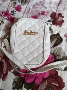 White Quilted Crossbody Bag