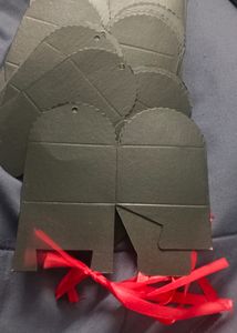 Small Black Gift Boxes With Red Ribbon