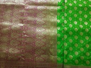 Patli Pallu Banarasi Silk Saree