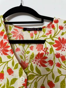 Women Floral Print Sleeveless Dress