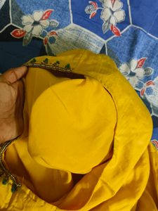 Yellow Embroidered Kurta