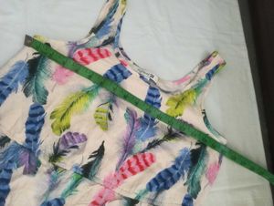 Feather Print Dress