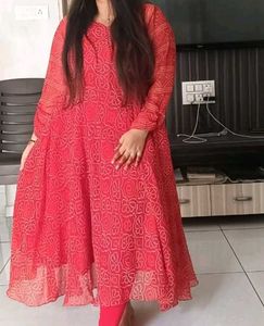 Red Ethnic Gown