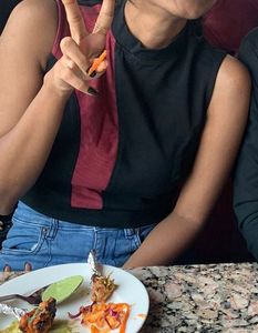 Sleeveless Colorblocked Tank Top