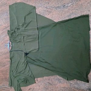 Green Color Abaya