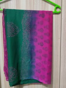 Dupatta (Green And Pink Colour)