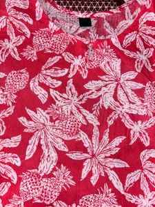 Floral Print Tunic Top