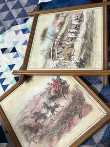 Vintage Framed Artwork (Set of 2)