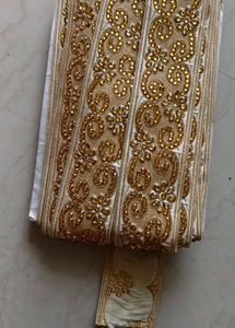 Baige Color Stone Work Lace.
