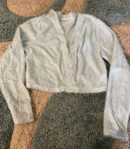 Fluffy Cropped Cardigan very soft n new