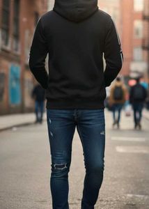 O'Black Striped Hoodie