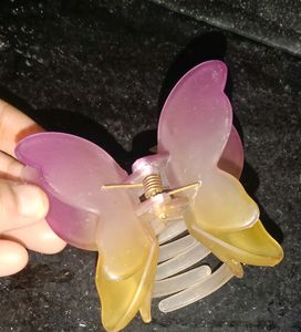 A Beautiful Butterfly Hair Cletcher For Ladies.