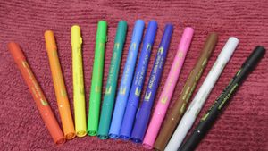 Brush pen set of 12 double tip