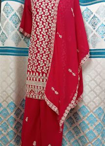 NEW Heavy Hot Pink Palazzo Set 40&#34;