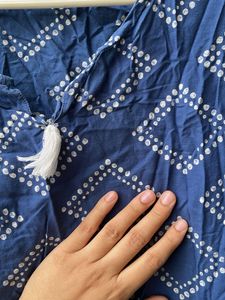 Beautiful 😍 Blue Printed Kurta ❤️