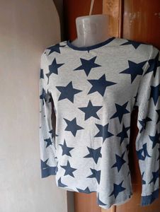 Star Pattern Long Sleeve Tee