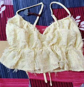 Cute Yellow peplumTop