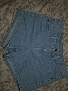 Light Wash Denim Shorts