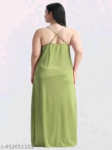 Olive Green Nighty Set