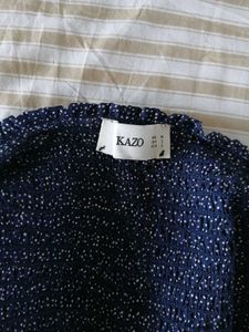 Polka Dot Ruffle Top