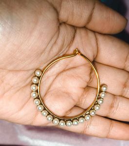 Pearl Hoop Nose Ring