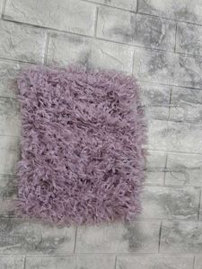 Pink furr crop top with embellished straps