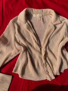 H&amp;m Pleated Top