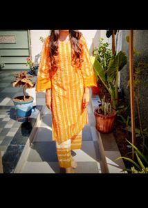 Orenge Kurta Set